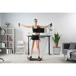 FEZIBO Balance Board, Anti Fatigue Mat with Ergonomic Design, Medium Black