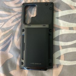 Phone Case With Built In Card Holder For Galaxy S22 Ultra