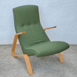 Modern Modernica Eero Saarinen Style Grasshopper Lounge Chair