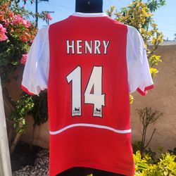 Arsenal Home Henry Retro Soccer Jersey 2004