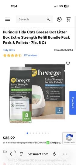 Tidy Cats Breeze Cat Liter Refill Bundle Pack