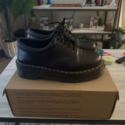 DR MARTENS 8053 LEATHER PLATFORM CASUAL SHOES