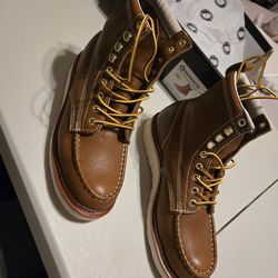 RockRooster 6" Soft-Toe Wedge Work Boots Size US 10