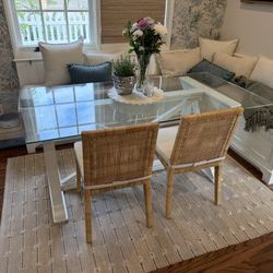 Dining Table & Glass Top 