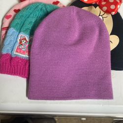 Girls Hats Only 4 Good Condition