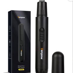 Venpow-Ear And Nose Hair Trimmer, Stainless Steel Double-edged Blade