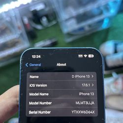 Unlocked iPhone 13 128 GB Blue