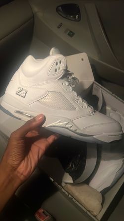Air Jordan 5 Retro OG ‘ White and Metallic Silver’