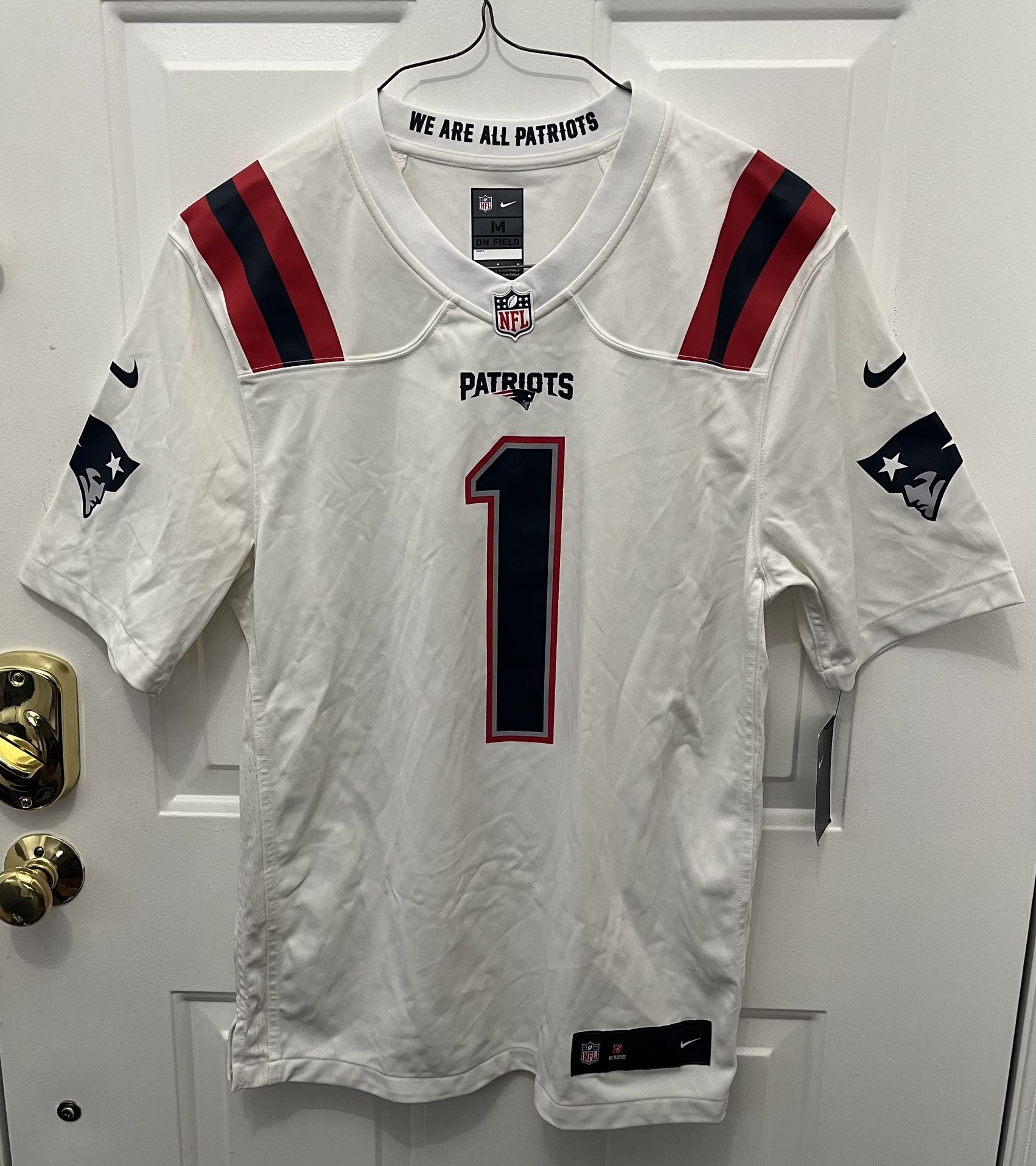 NEW - Cam Newton #1 Nike NFL On Field New England Patriots Jersey - Size M