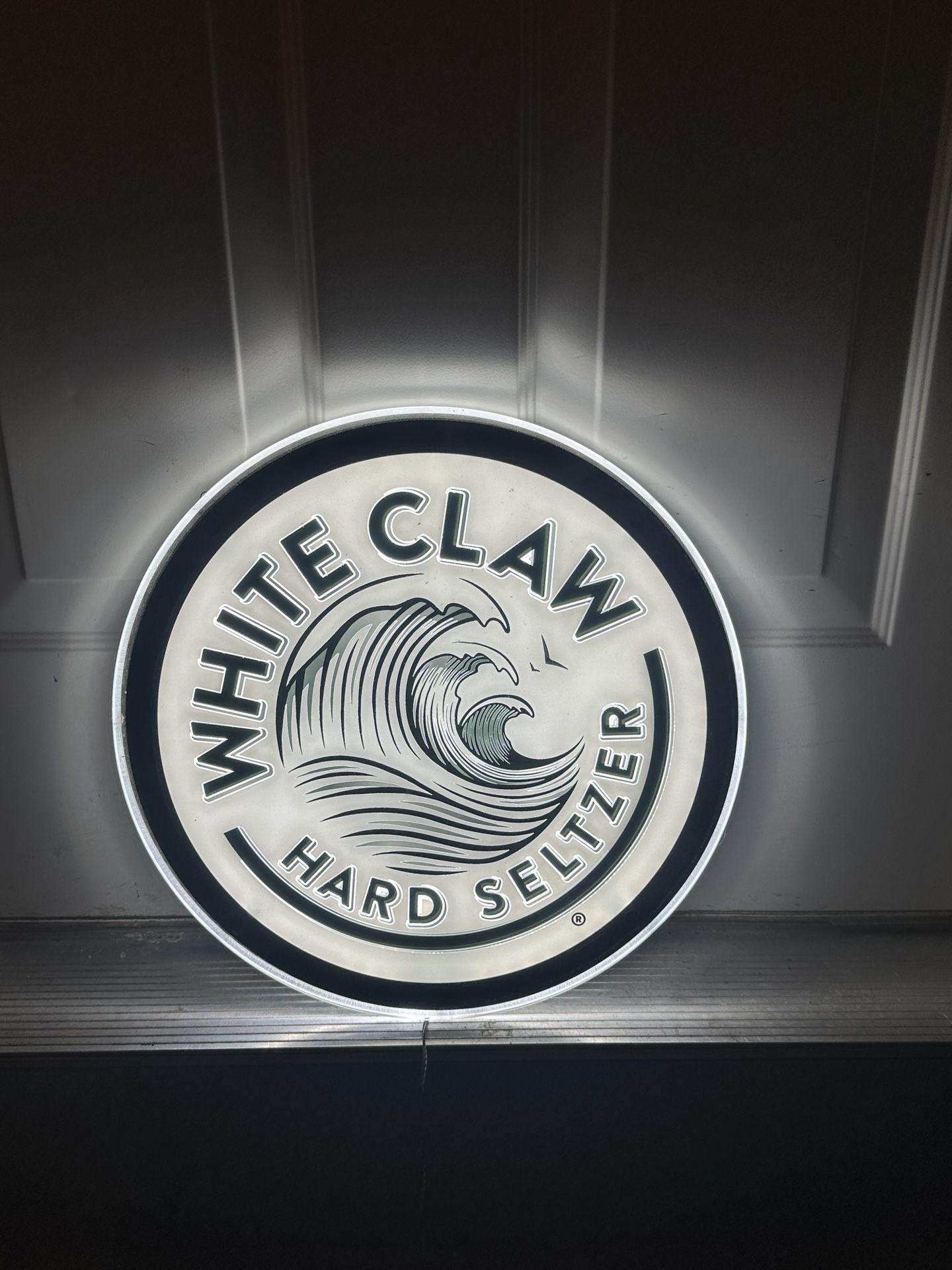 15” WhiteClaw hanging sign