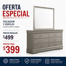 Brand new dresser and mirror special