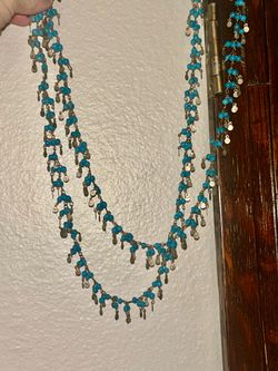 20’ Necklace turquoise style bohemian /Southwestern