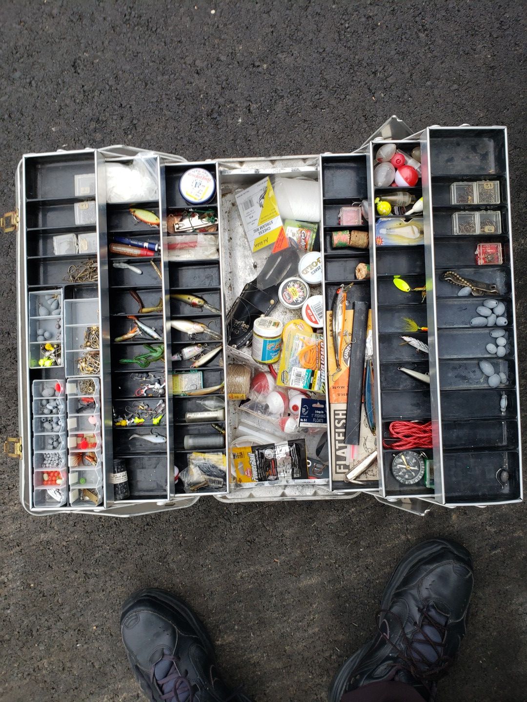 Large tackle box fishing trout bass etc