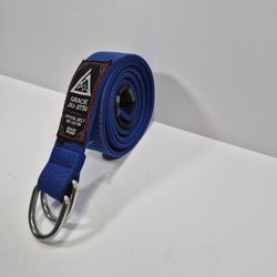Gracie Jiu Jitsu Street Belt BJJ Size A1 Medium 26-32 Blue Belt Grappling Vtg