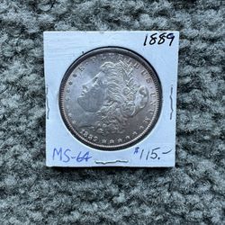 1889 Morgan Dollar MS 64
