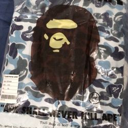 Bape Hoodie Blue Camo