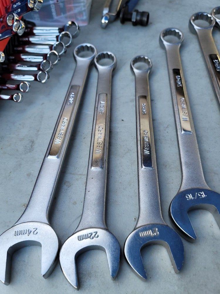 Wrenches (6 Pcs Total) (Westward Brand) SAE &Metric