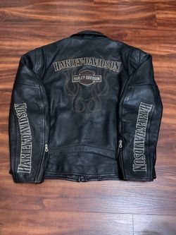 Harley-Davidson Men's Black Leather Jacket Size XL