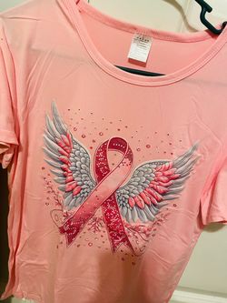 Pink Breast Cancer Awareness Graphic T-Shirt