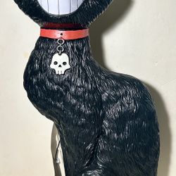 Halloween 24” H Black Cat Blow Mold Decor With Lights & Sounds Brand New