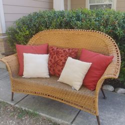 Wicker Loveseat