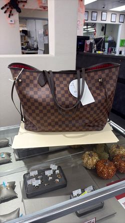 Louis Vuitton Neverfull Damier Ebene Tote Bag