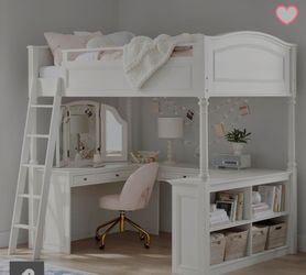 Pottery Barn Girls Large  Teen Loft Bed-Full size
