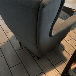 IKEA wing Chair Gray In Perfect Conditions 