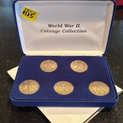 Walking Liberty Half-Dollar Set Of 5 Coins