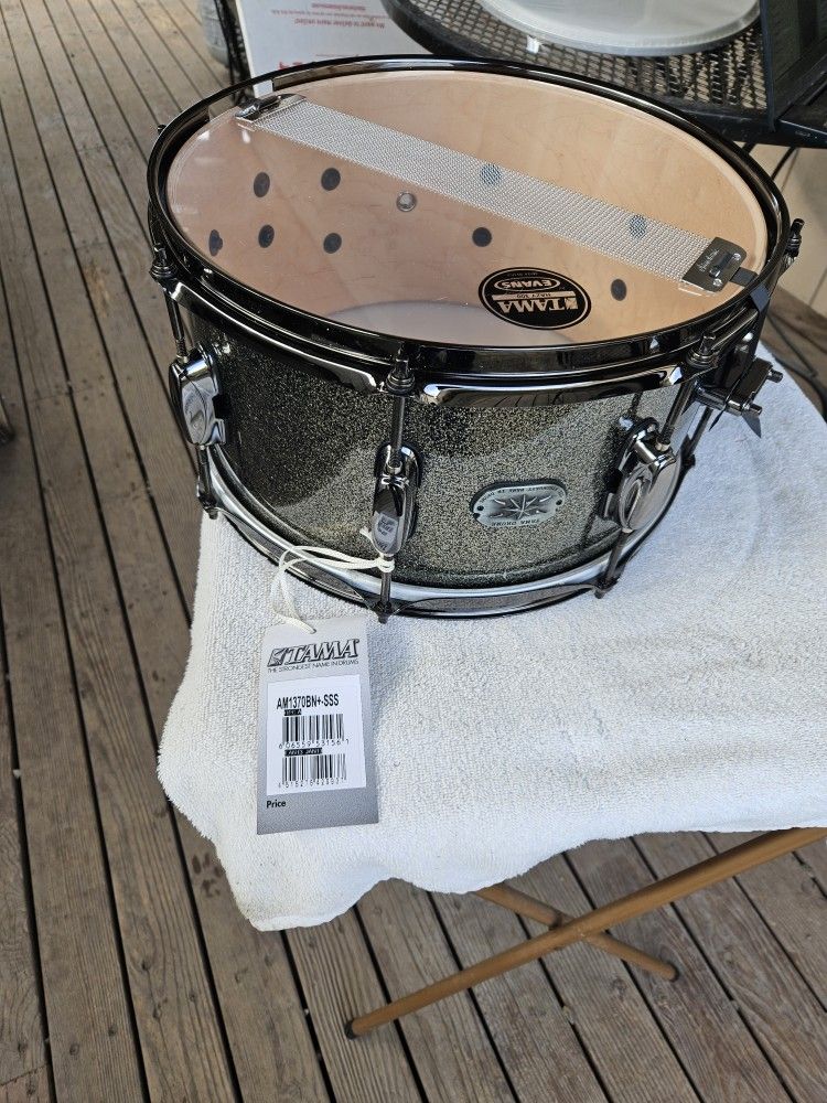 Tama Snare Drum 13x7 W/ Case & More