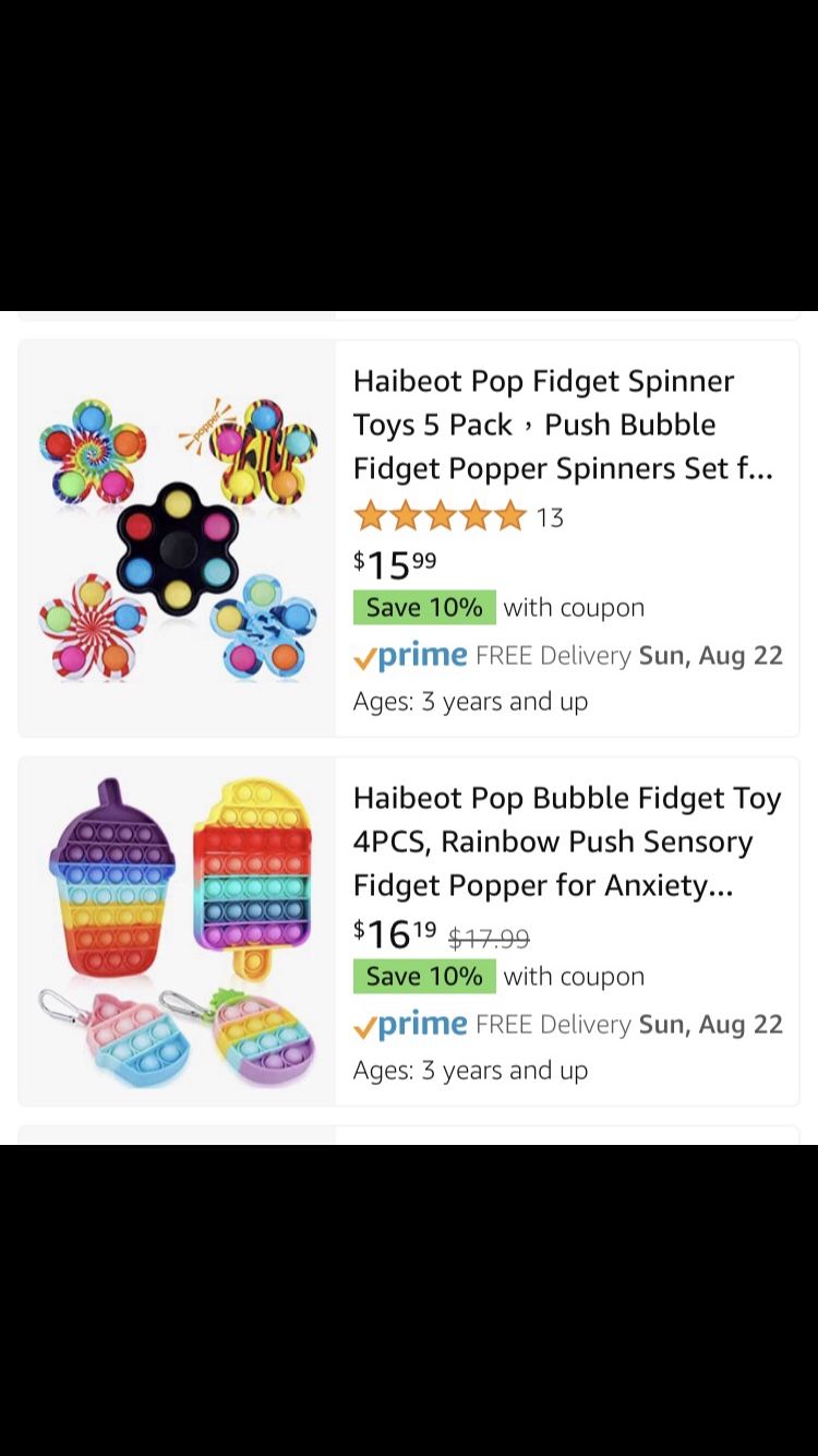 BRAND NEW FIDGET TOYS