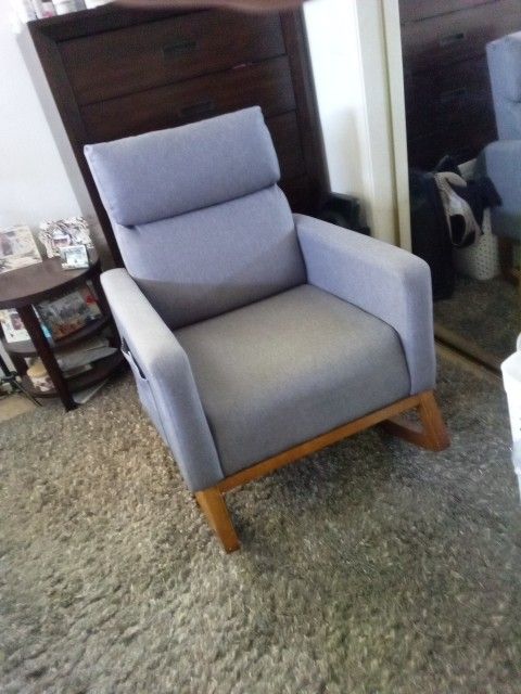 Grey Rocker Chair