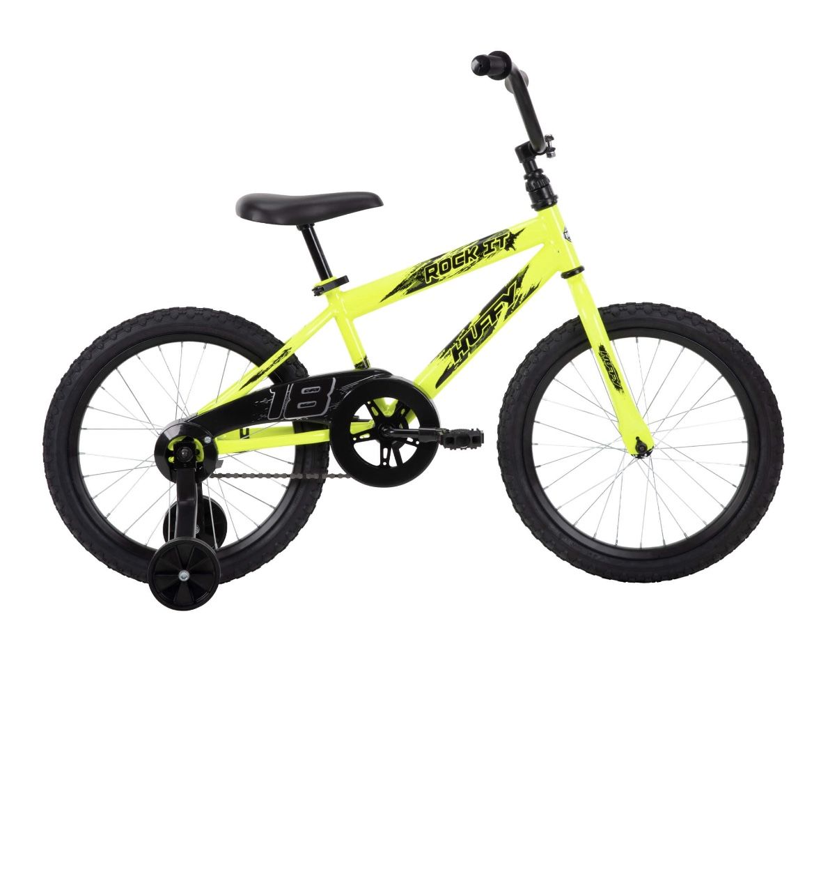 Huffy 18 in. Rock It Boy Kids Bike, Neon Powder Yellow