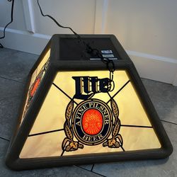 Vintage Miller Light Lamp 1984