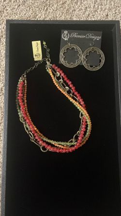 Sherbet Necklace & Chantilly Earrings