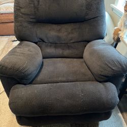 Blue-Grey Recliner Chair