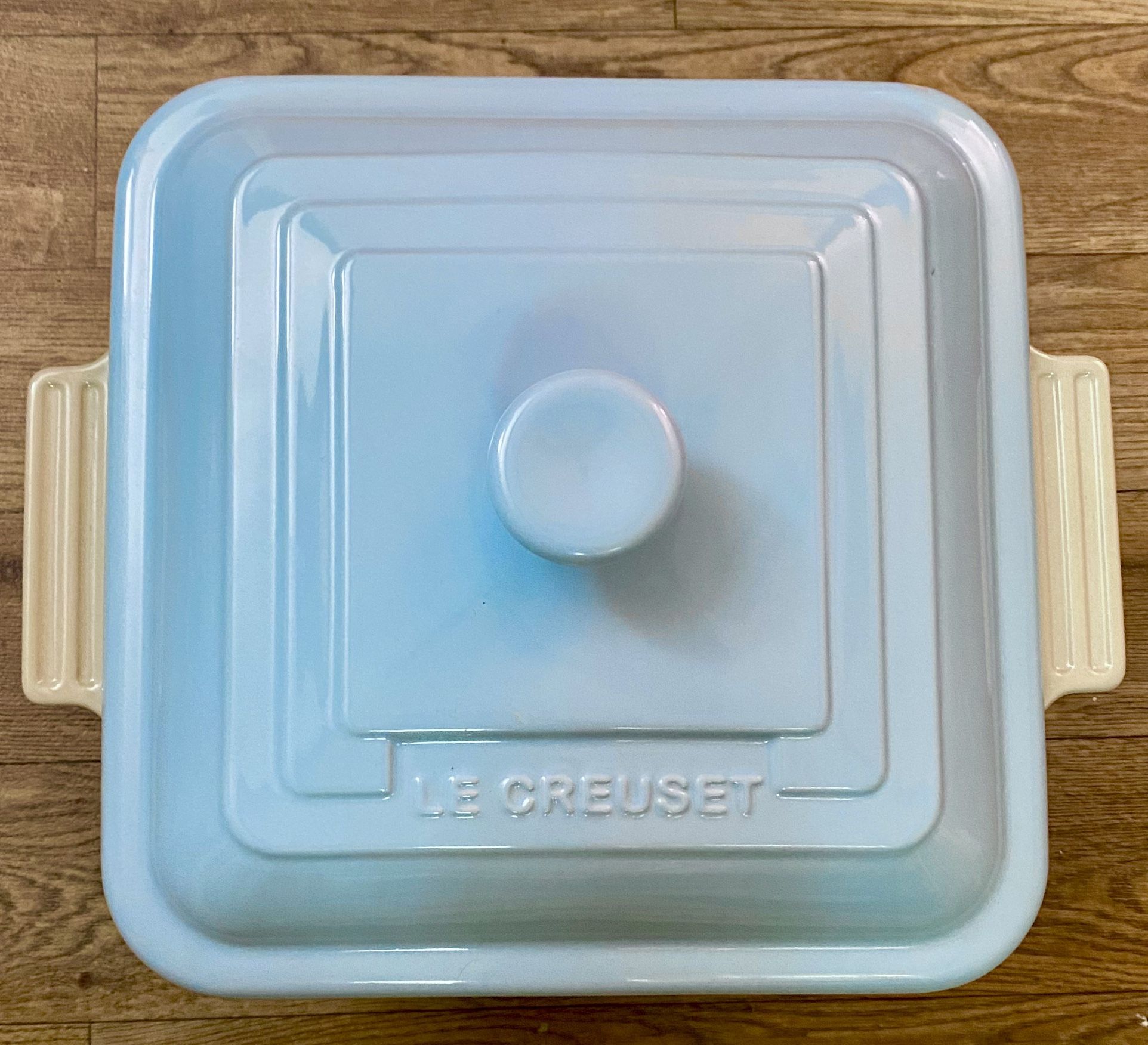 New! Le Creuset 3 Qt. Stoneware Square Casserole Baking Dish w/ Lid