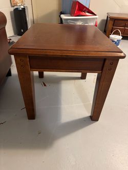 Living room tables and lamps