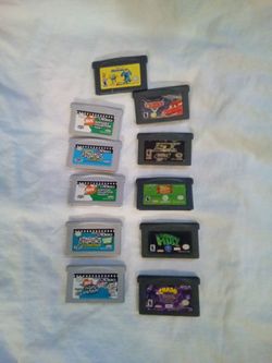 NINTENDO  GAME BOY AVANCE . GAMES   all the games $  60