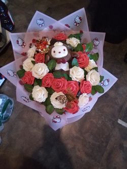 Pochacco Bouquet Of Foam Roses 