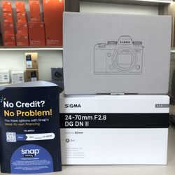 Panasonic Lumix S1II and SIGMA 24-70mm F2.8 II BUNDLE