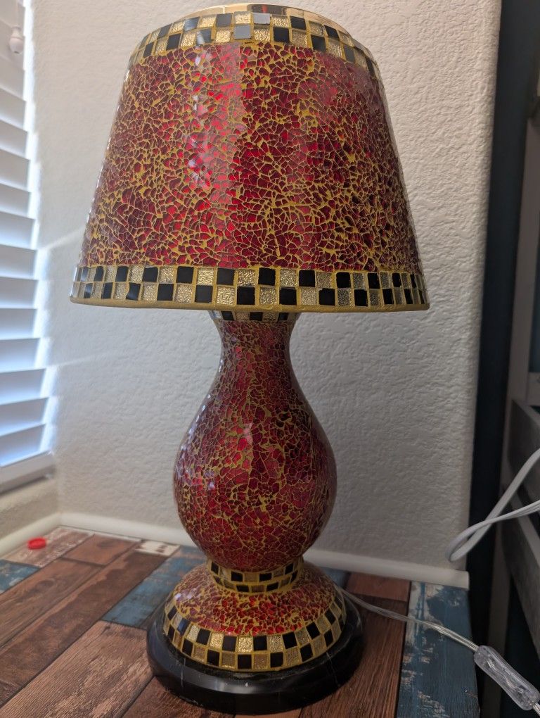 Two Mosaic Lamps