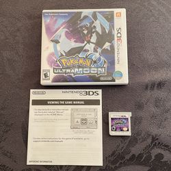 Pokemon Ultra Moon (Nintendo 3Ds) CIB Complete Authentic Tested Working