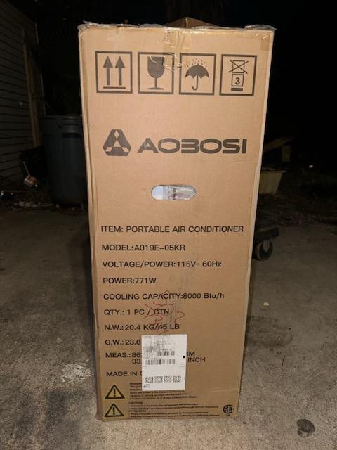 Portable Air Conditioner 8000 Btu