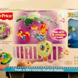 Fisher-Price Rainforest Peek-a-Boo Leaves Musical Mobile