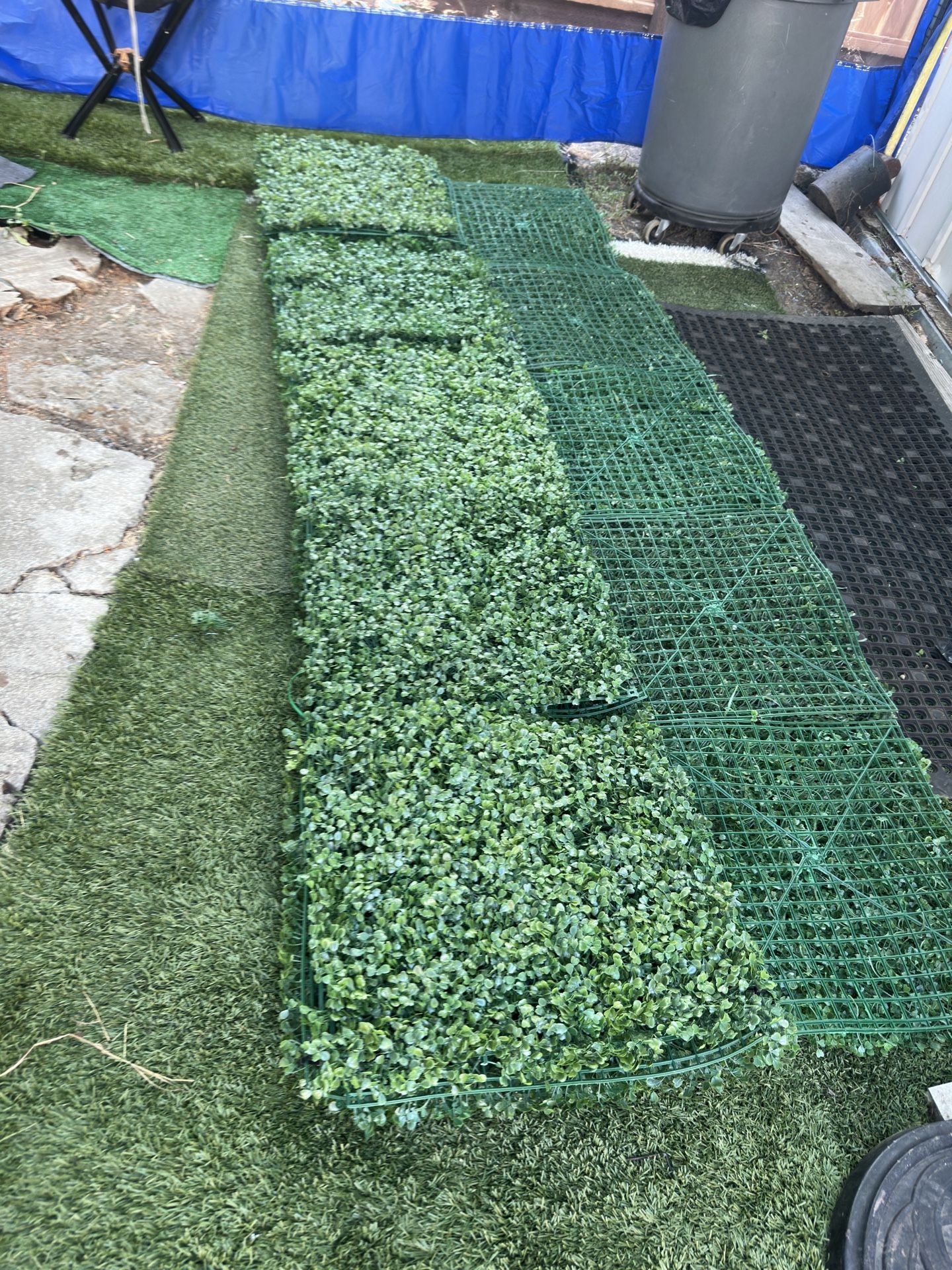Boxwood Panels Topiary Hedge Plant Grass Wall Privacy Screen for Outdoor Indoor Garden Backyard Wedd