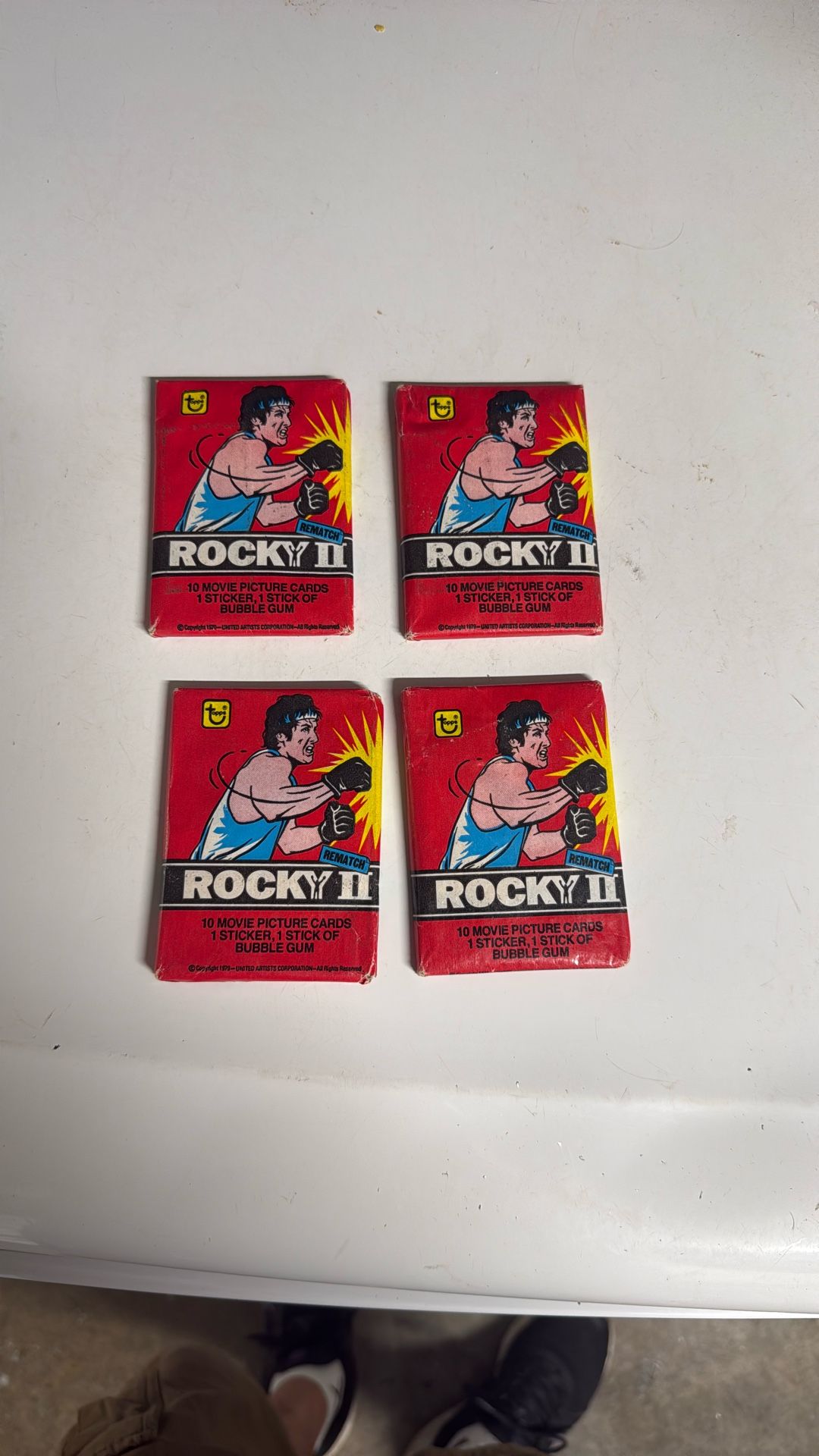 Opened 1979 ROCKY II cards