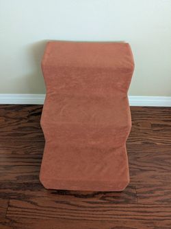 Dog 3 Steps Pet Stairs reddish brown color