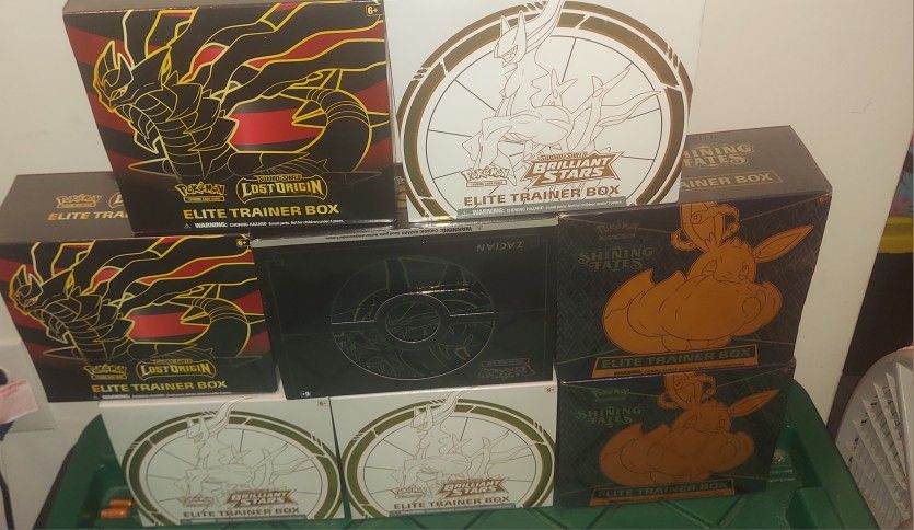Pokémon ETB Sealed Boxes!!! 8 Boxes