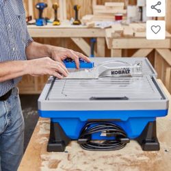 kobalt  7 In Tabletop Sliding Table Tile Saw